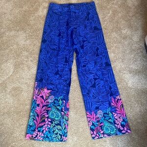 LNWT- Lilly Pulitzer Bal Harbour Plazzo Pants in Calypso Coast- size S